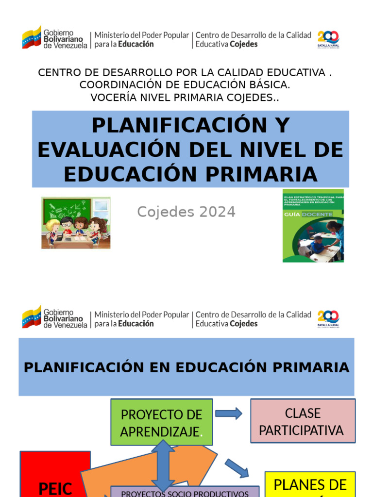 Planificación Educativa Primaria 2024 | PDF | Evaluación | Aprendizaje