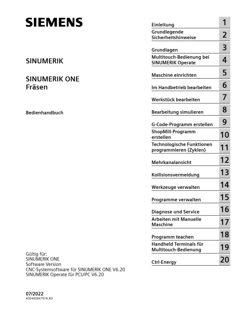ONE Milling Op Man 0722 De-De | PDF