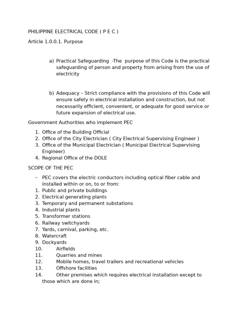 NATIONAL ELECTRICAL CODE PDF PHILIPPINES visual data 5