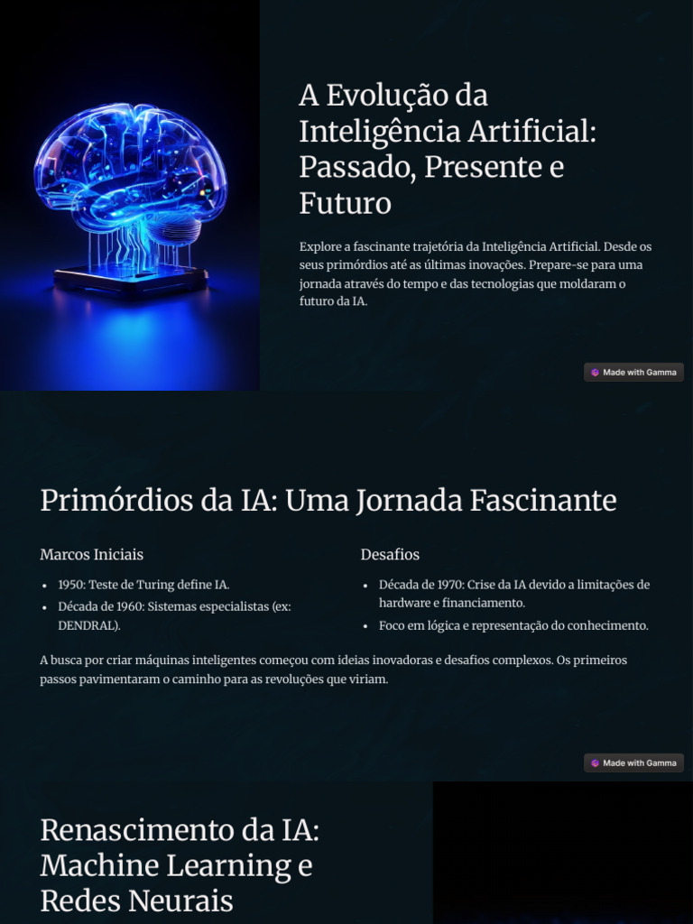 A Evolucao Da Inteligencia Artificial Passado Presente e Futuro | PDF