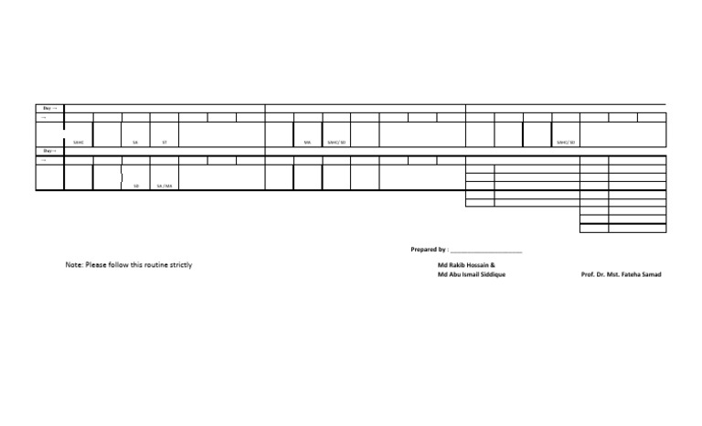 ETE Class Timetable for 2025 | PDF