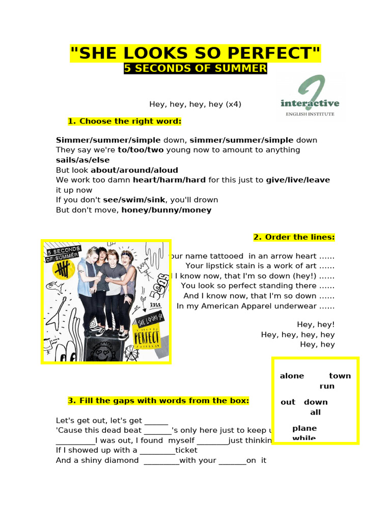 she-looks-so-perfect-5secofsummer | PDF
