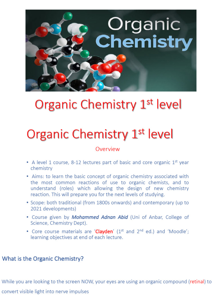 Intro to Organic Chemistry Course Overview | PDF | Chemical Polarity ...