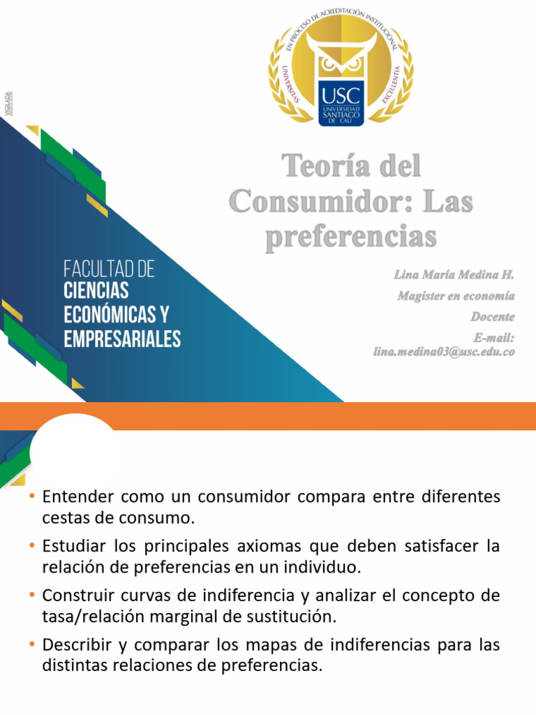 (Actualizado Con Ejercicios) Teoría Del Consumidor - Las Preferencias ...
