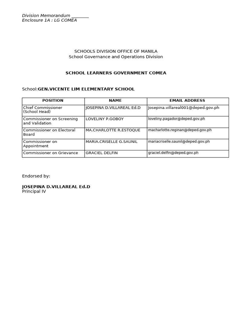 Enclosure 1a Lg Comea Pdf