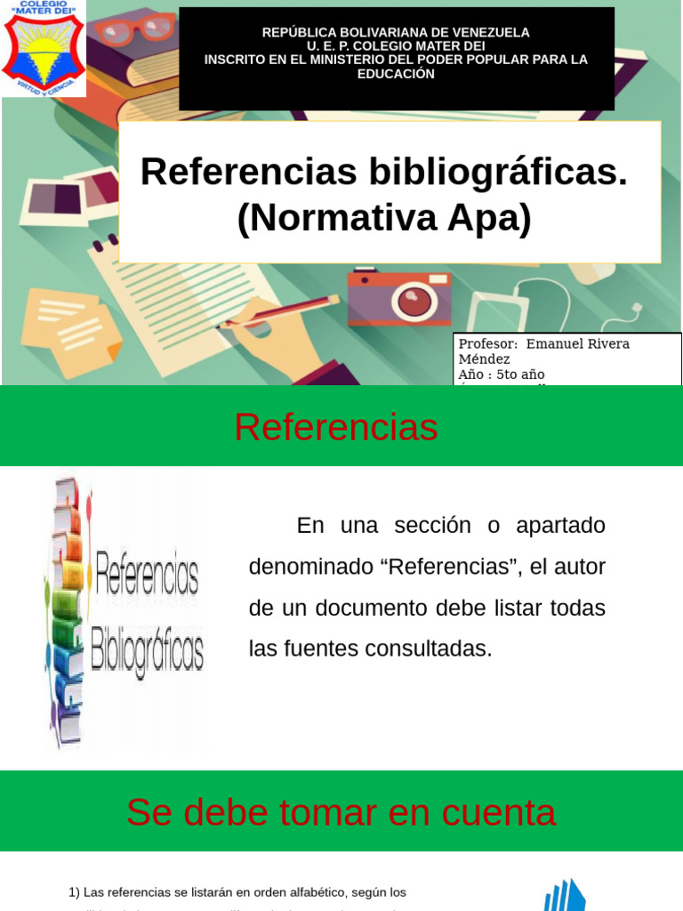 Normas APA para Referencias Bibliográficas | PDF | Citación