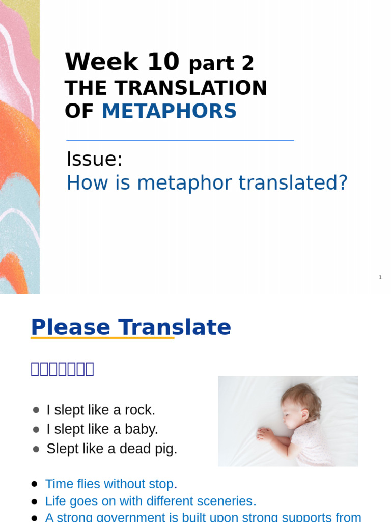 Translating Metaphors: Techniques & Examples | PDF | Metaphor | Semantics