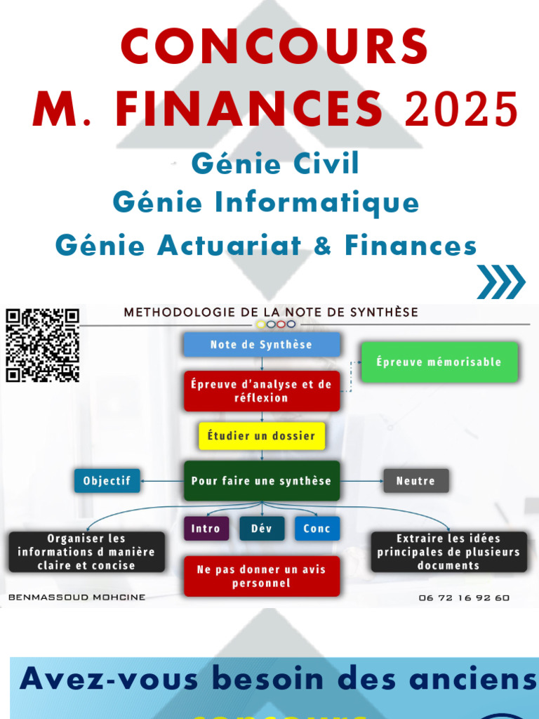 Concours Ministère de Finance2025 | PDF