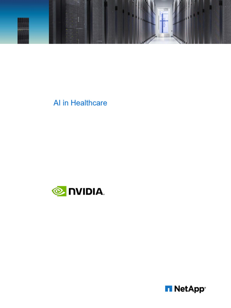 AI Applications in Healthcare by NetApp | PDF | Whole Genome Sequencing ...