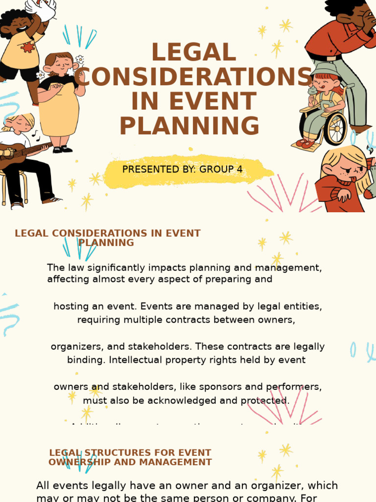 Legal Essentials for Event Planning | PDF | Legal Liability | Partnership