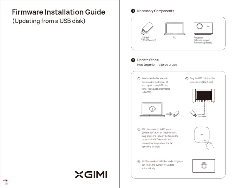 Projector Firmware Update Guide | PDF