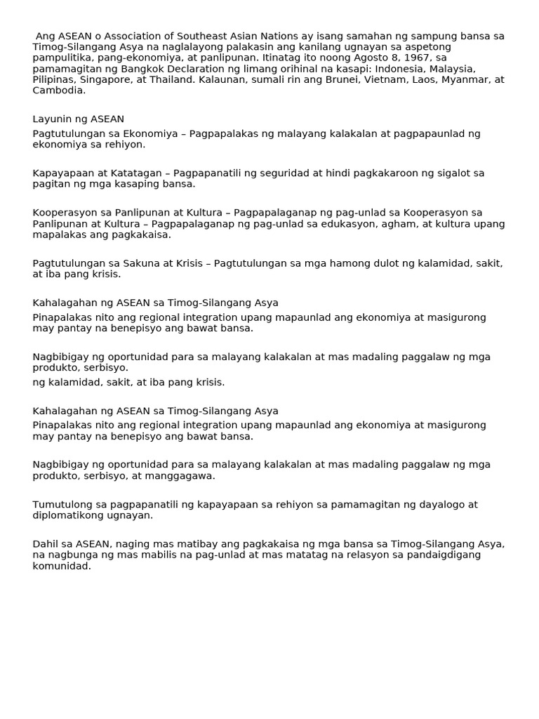 ASEAN | PDF