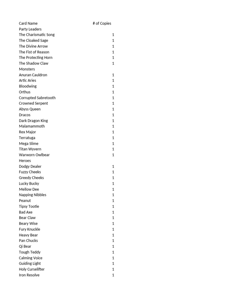 Yu-Gi-Oh Card Number List | PDF