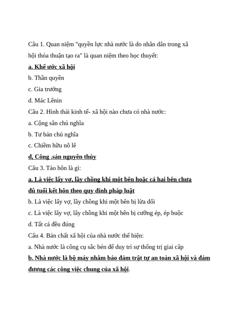 Ôn PLDC | PDF