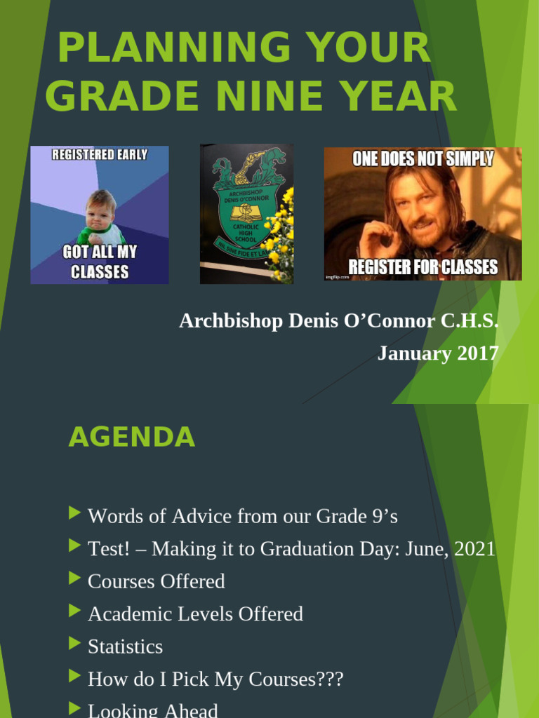 Grade 9 High School Planning Guide | PDF | Curriculum | Learning