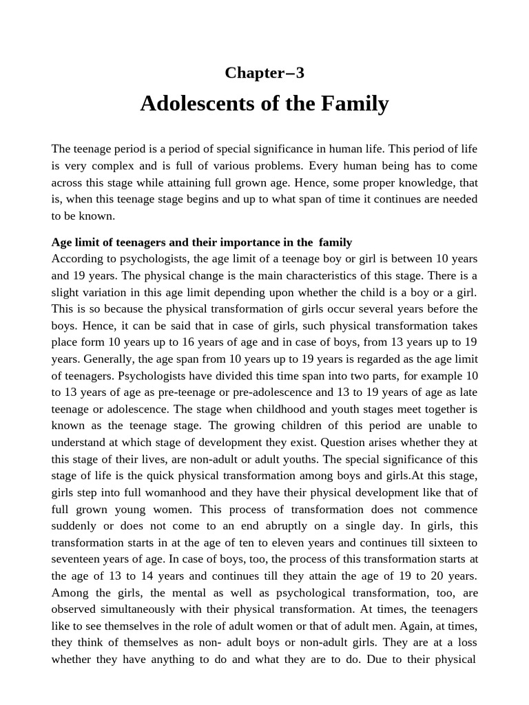 Understanding Teenage Development in Families | PDF | Adolescence | Foods