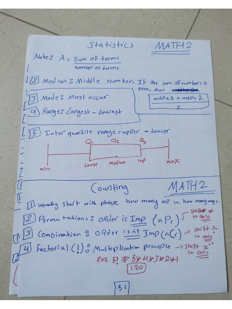 17.18 Statistics and Counting | PDF