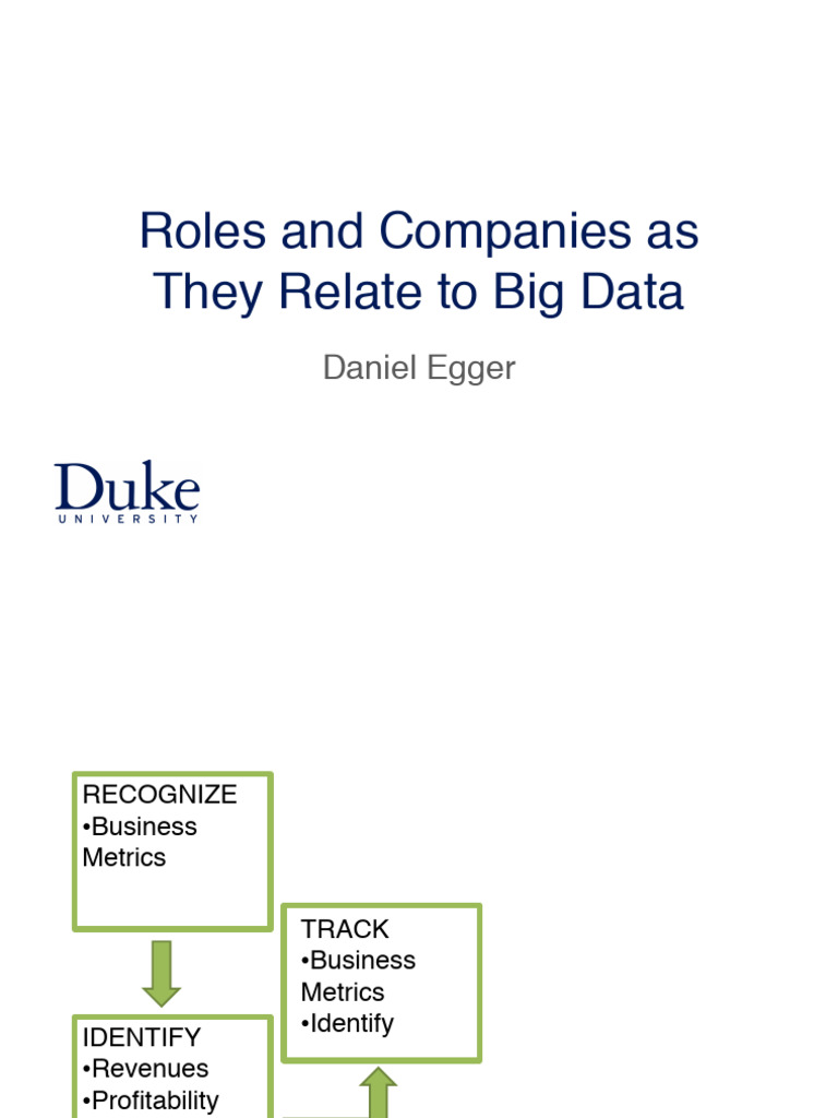 Roles and Companies As They Relate To Big Data | PDF