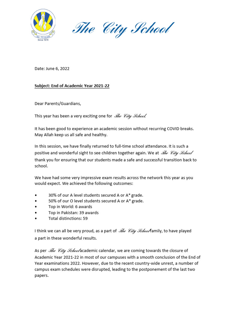 1369049086-End of Academic Year | PDF