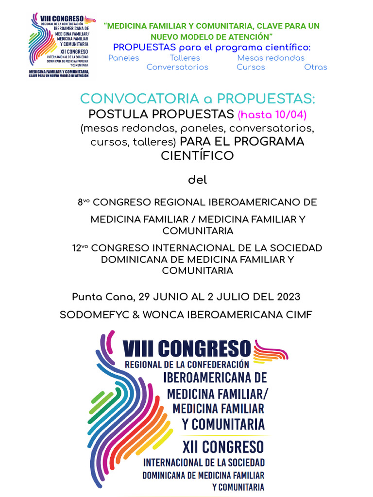 Propuestas para Congreso de Medicina Familiar | PDF