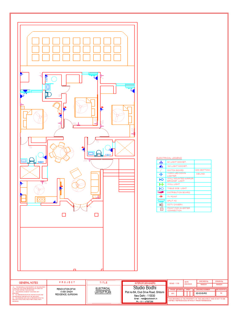 Electrical Layout for Residence Renovation | PDF | Electrical ...