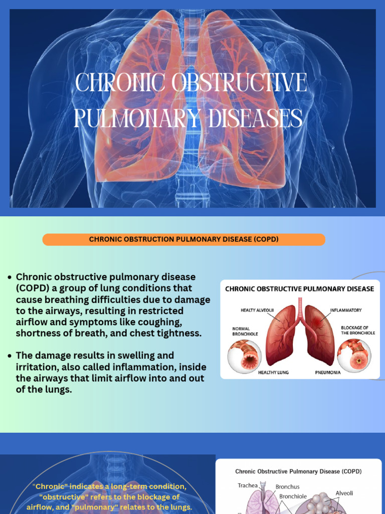 Chronic Obstruction Pulmonary Disease | PDF | Chronic Obstructive ...