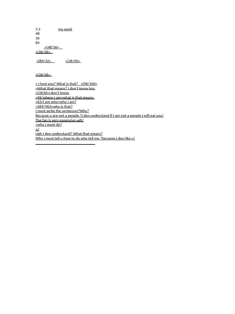3 2 My Work | PDF
