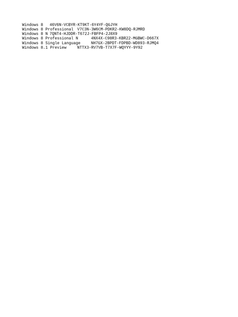 Windows 8.1 Keygen and Product Keys | PDF