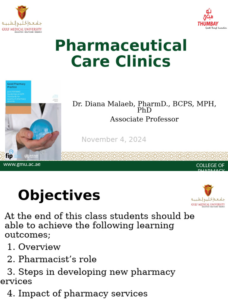 Pharmaceutical Care Clinics Overview | PDF | Pharmacy | Health Care