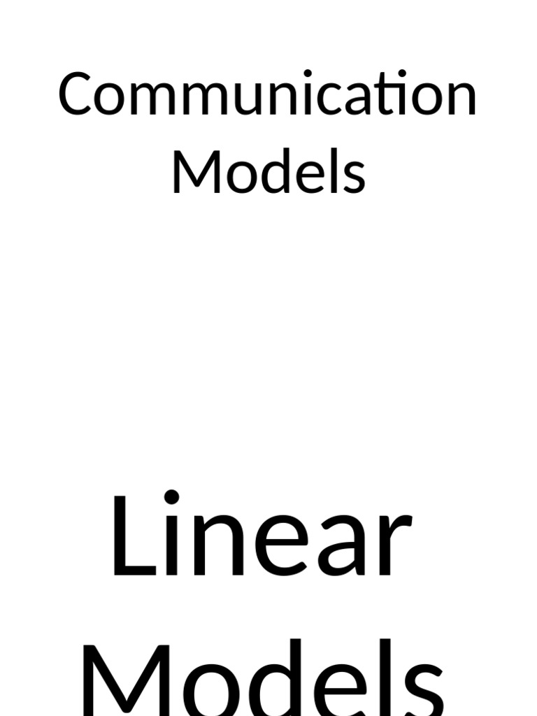 Understanding Communication Models | PDF | Communication | Human ...