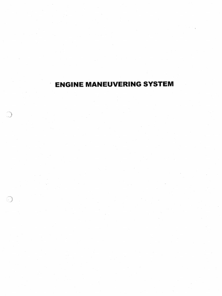 M1-05 M.E. Maneuvering System (Volume 5) (ENG-2) | PDF