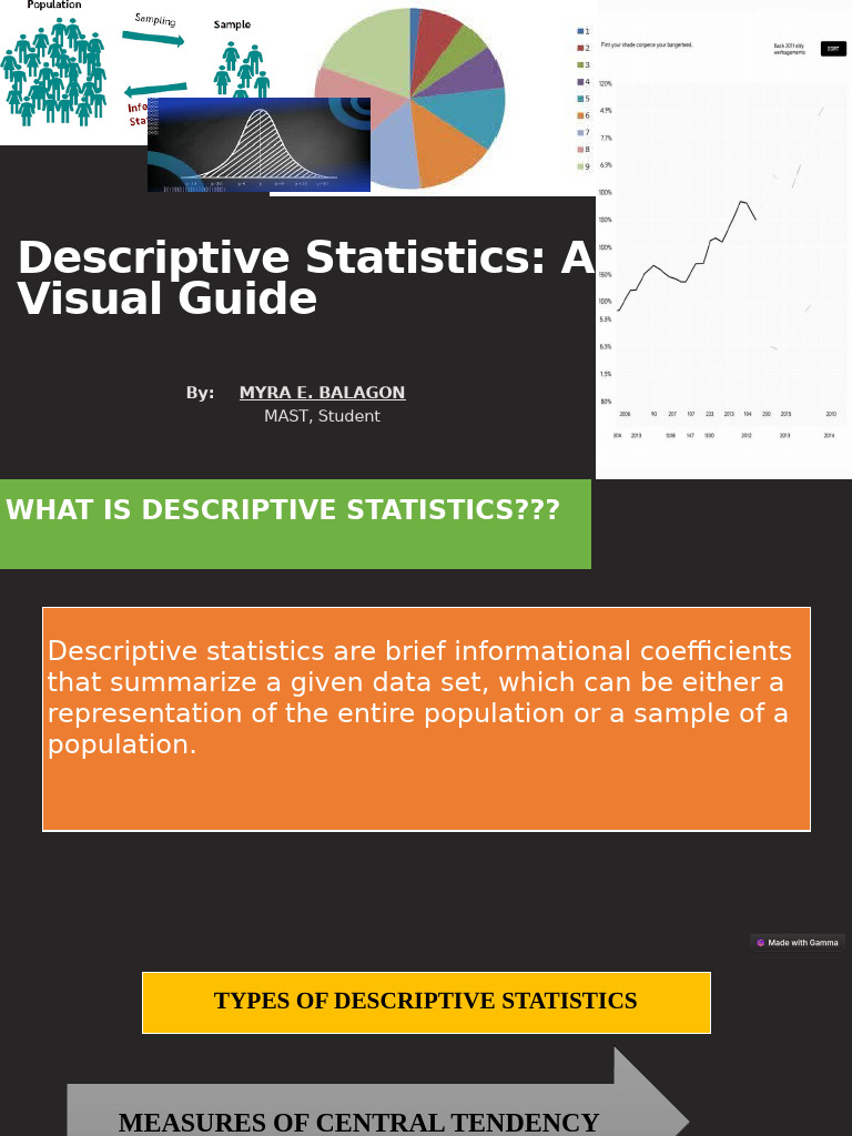 Descriptive Statistics A Visual Guide | PDF | Standard Deviation | Variance