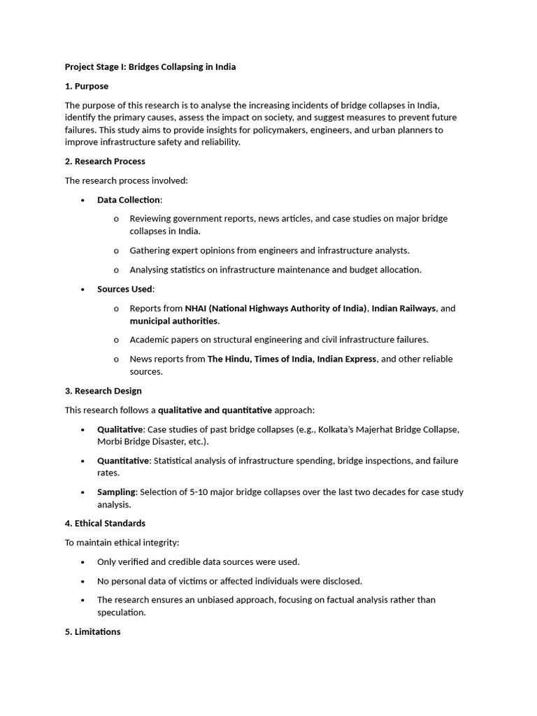 Bridge Collapse Analysis in India | PDF | Infrastructure | Quantitative ...