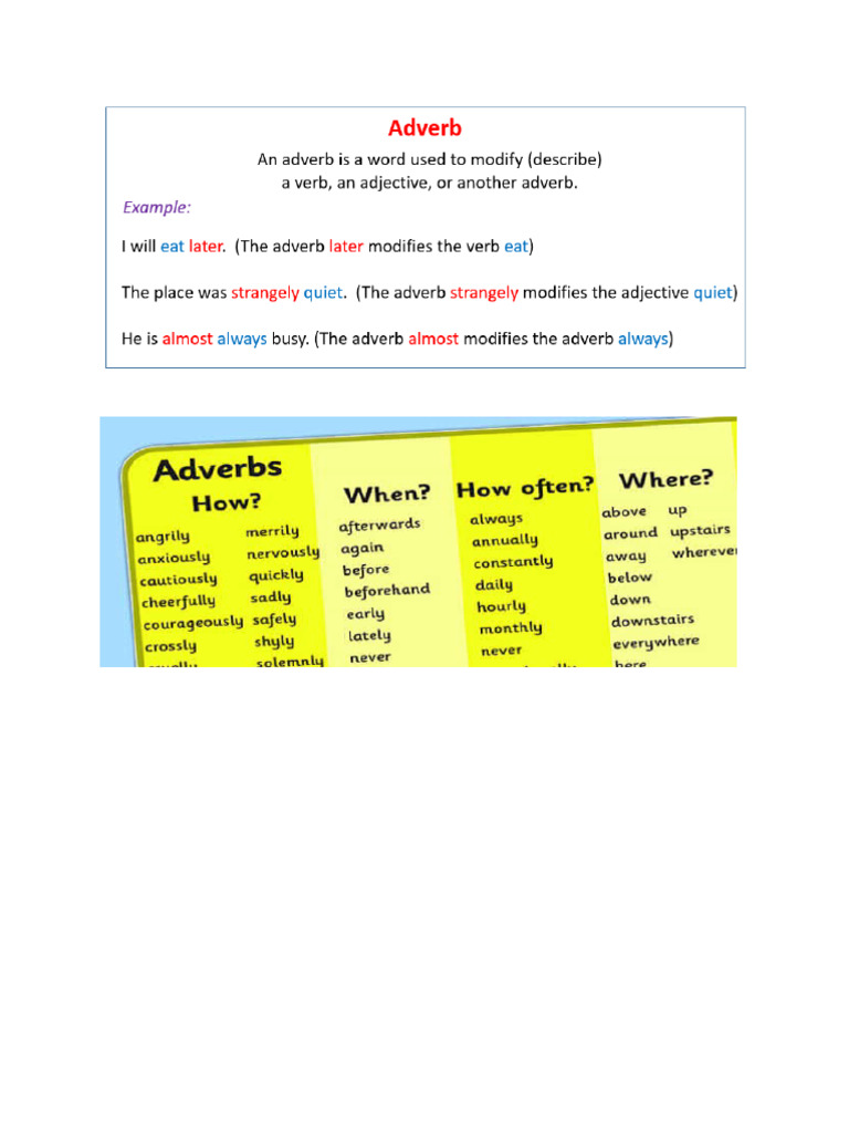 Adverb Theory and Practice | PDF