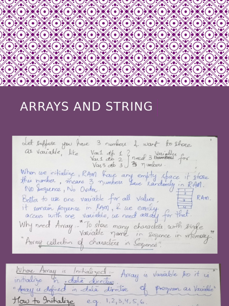 Array and String Lab Programs Guide | PDF