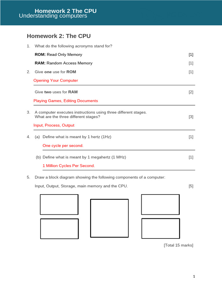 CPU Instruction Stages and Frequency Definitions | PDF