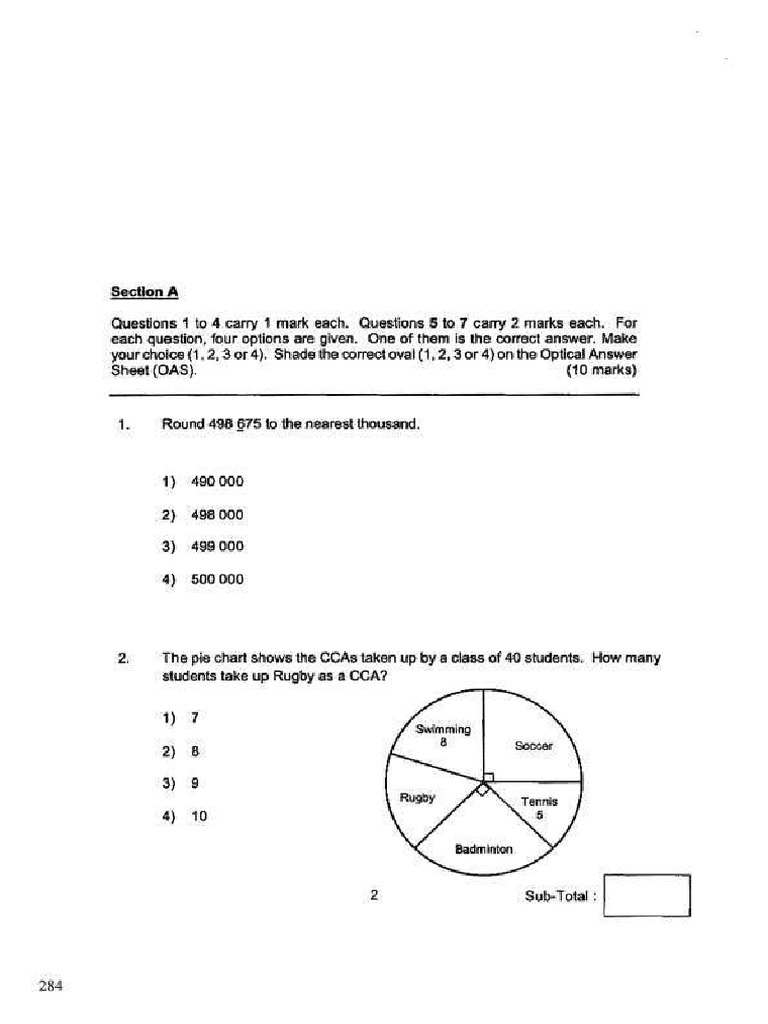 P 6 March Test | PDF