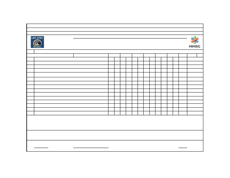 SL NO-31 Check List Forcage Checking Segment Casting | PDF