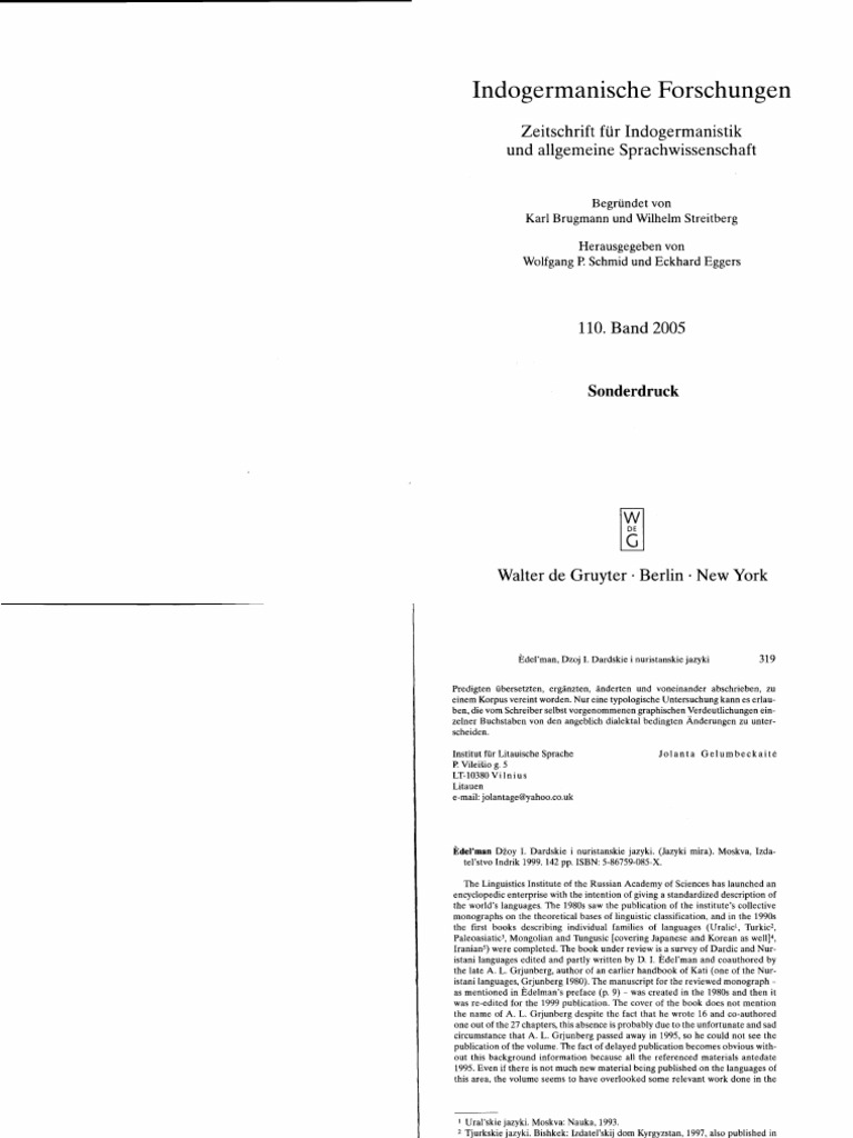 Dardic and Nuristani Languages Overview | PDF | Language Families ...