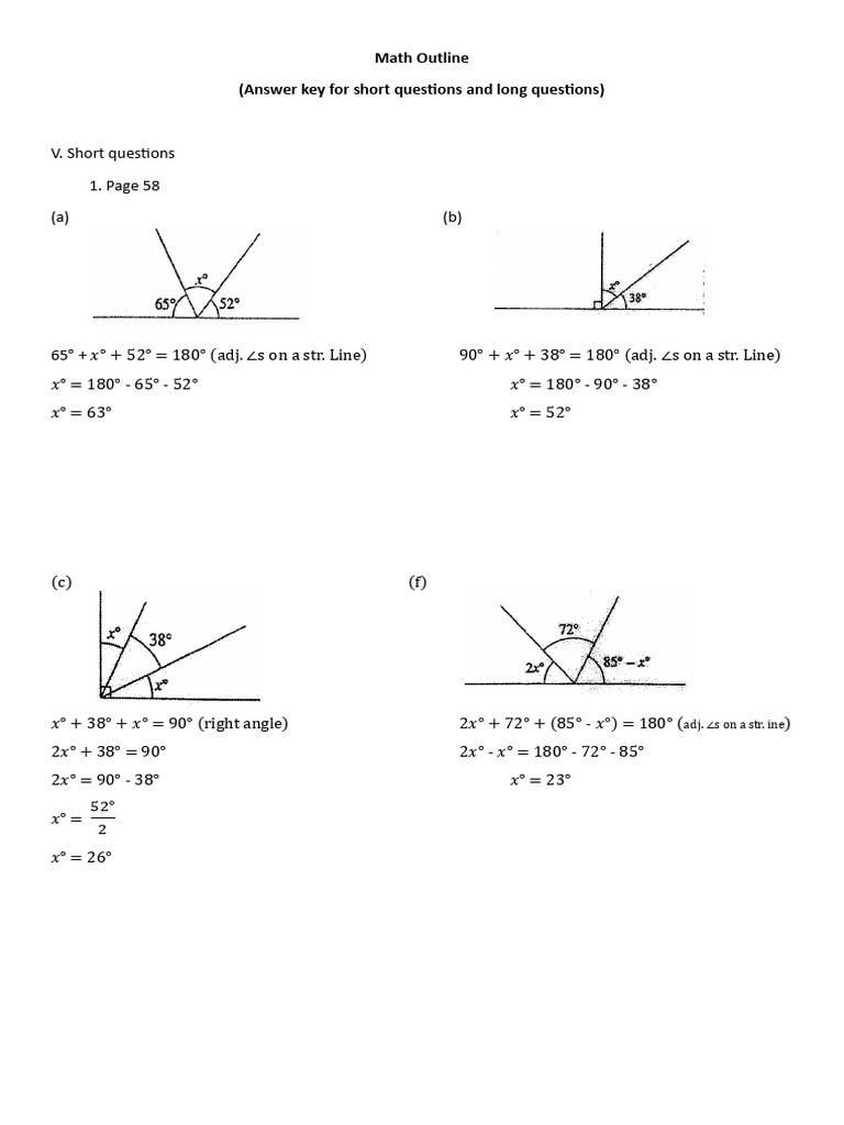 Math - Short Problem, Long Problem | PDF | Euclidean Geometry ...