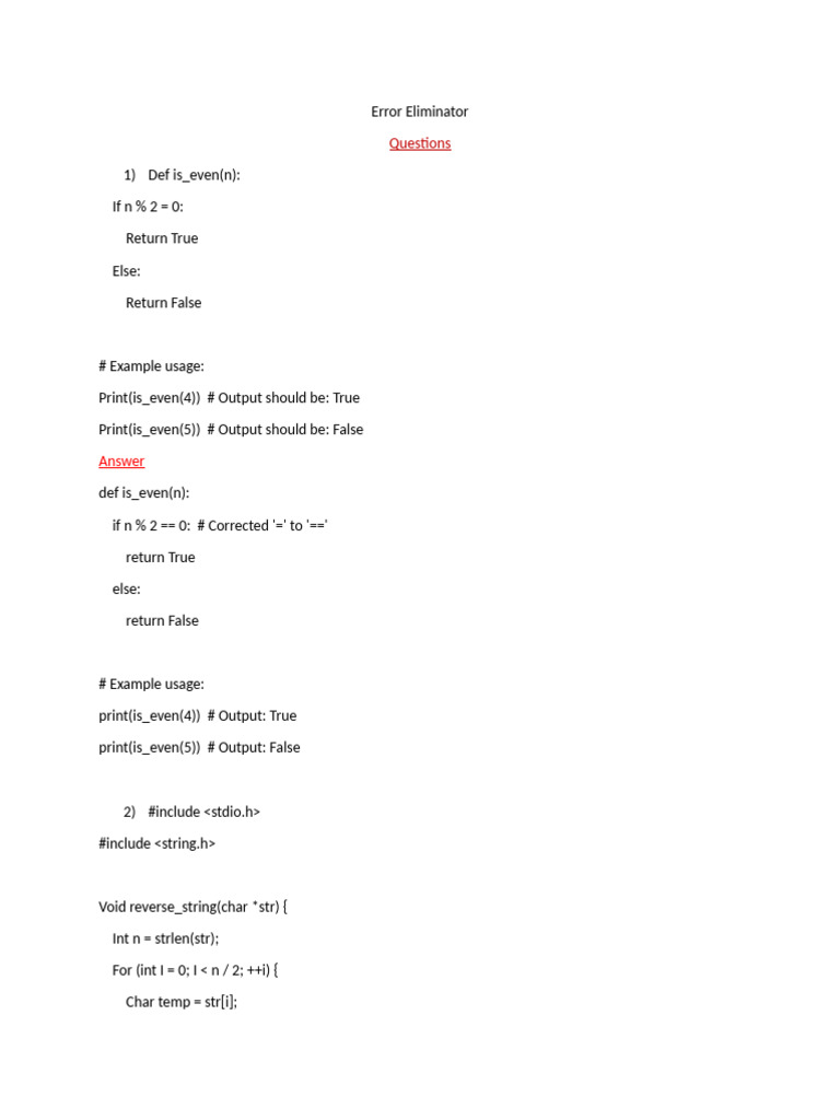 Code Error Corrections and Fixes | PDF | Computer Science | Software