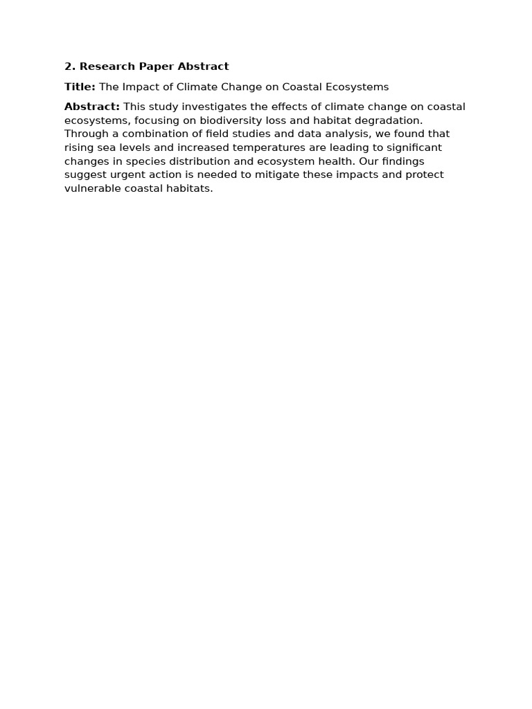 Research Paper Abstract | PDF