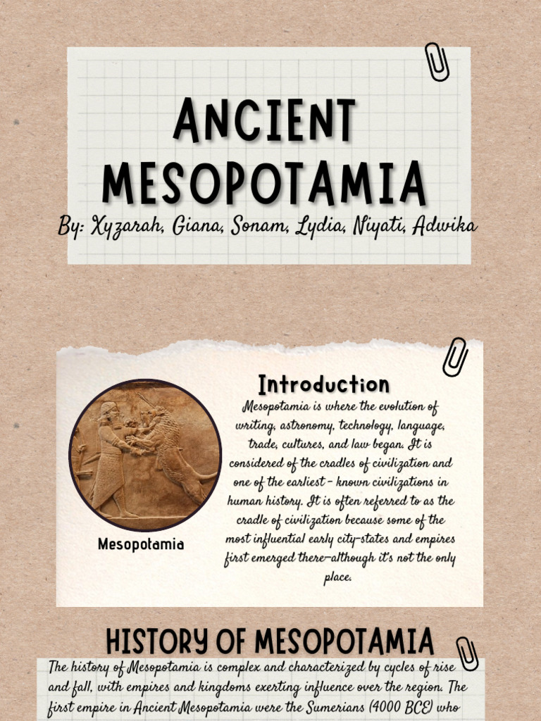 ANCIENT HISTORY IN DEPTH MESOPOTAMIA PROJECT PDF visual data 5