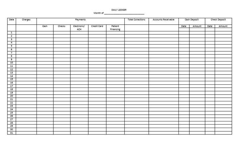 Balance Ledger Sheet - Downloadable Forms (1) | PDF