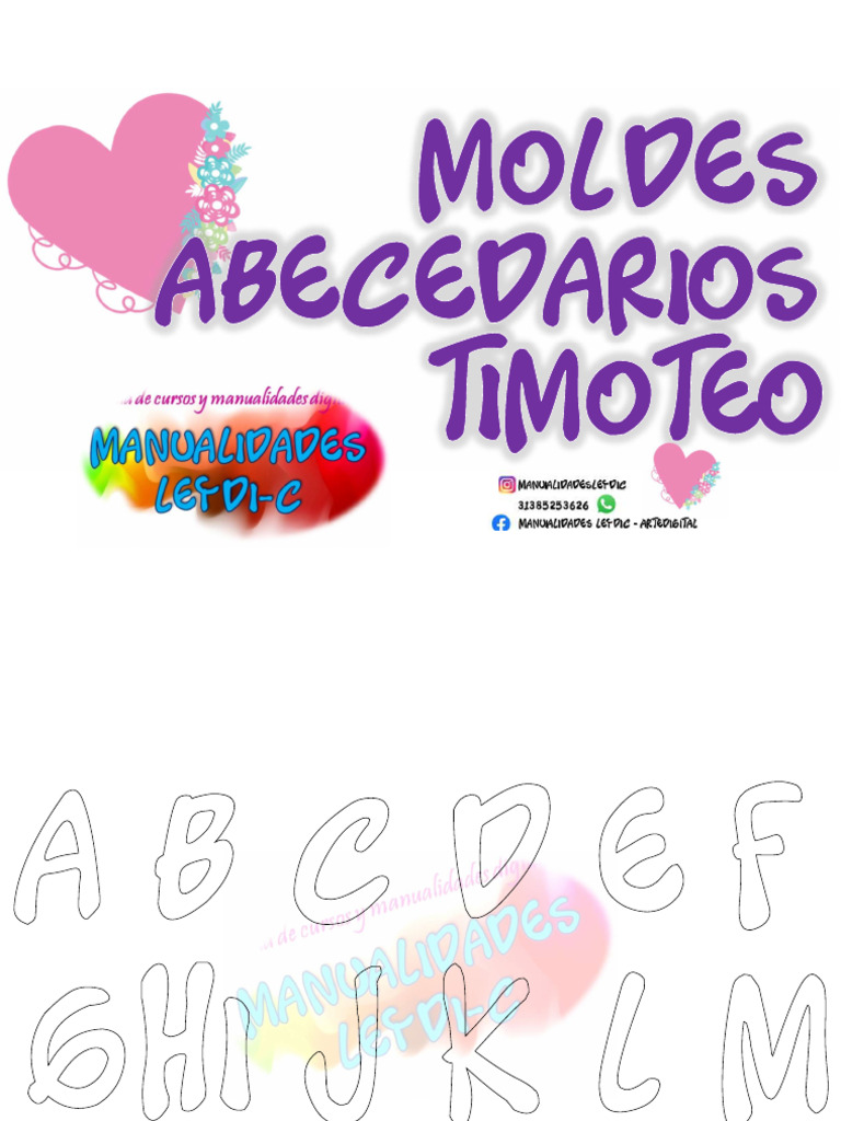 Copia de MOLDES ABECEDARIOS TIMOTEO - 230926 - 201824 | PDF