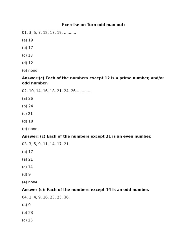 Math Exercise | PDF
