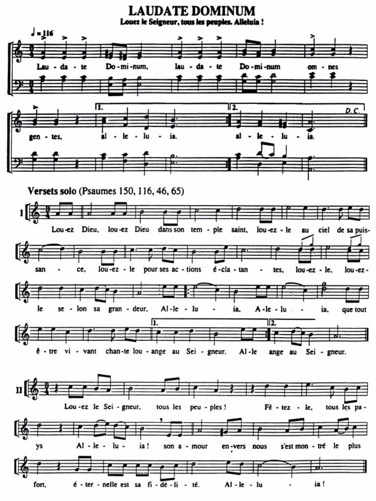 1 .Laudate dominum | PDF