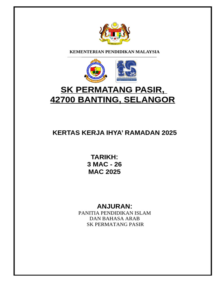 KK Ihya Ramadhan 2025 | PDF