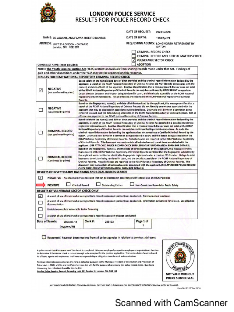 Police Check 2023.2024 | PDF