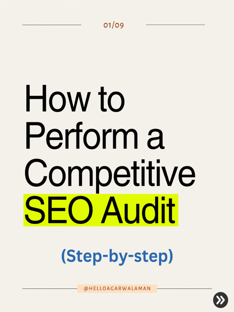 How To Perform A Competitive SEO Audit | PDF